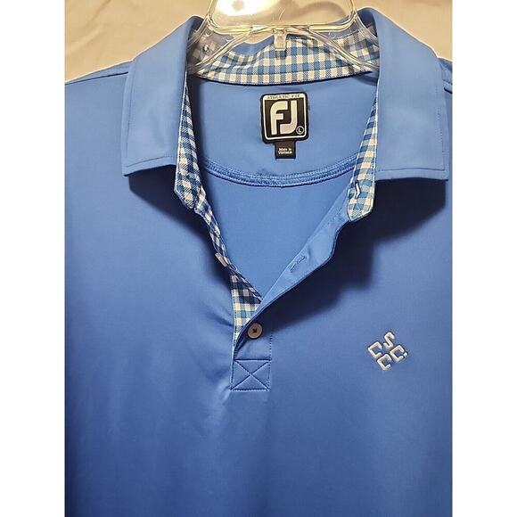 FJ FootJoy Mens Short Sleeve Polo Golf Shirt Large In Perfect Condition - Picture 3 of 4